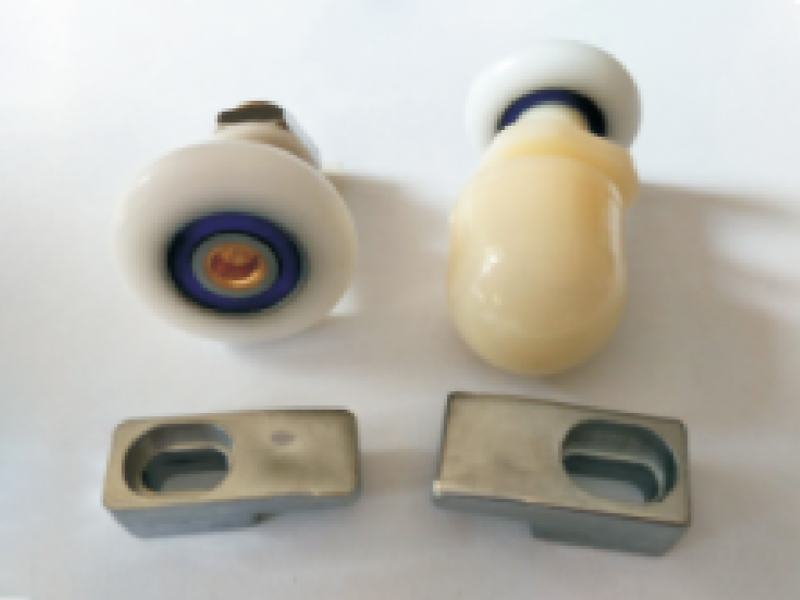 L007 Enkelt og enkelt brusedørsruller i glas