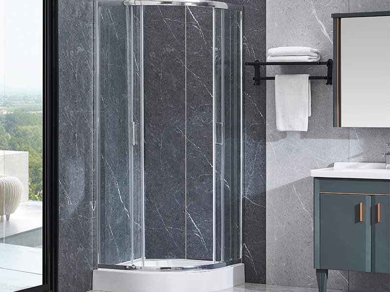 SE Krom aluminiumsprofil skydebrusekabine til badeværelse SE Krom aluminiumsprofil skydebrusekabine til badeværelse