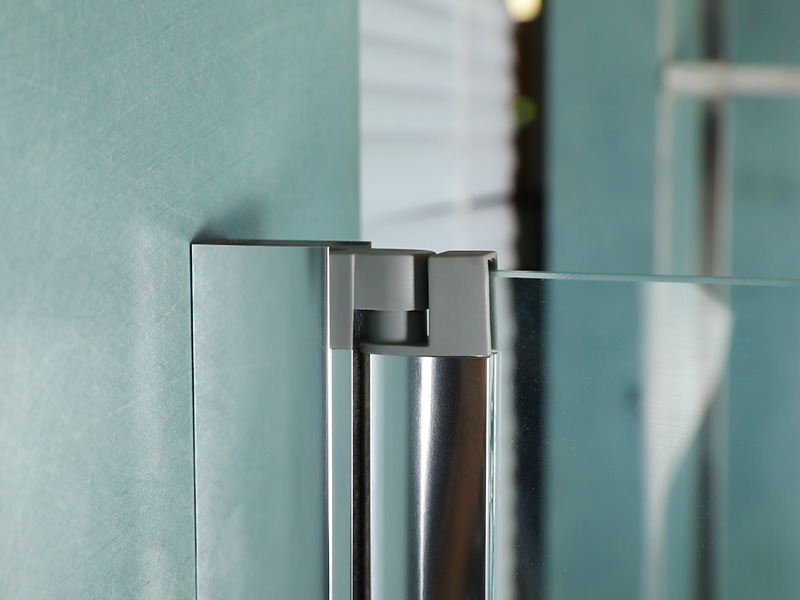 RSQA Pivot brusekabine, klart hærdet glas, krom aluminiumsprofil, håndtag med dobbelte huller, med bakke RSQA Pivot brusekabine, klart hærdet glas, krom aluminiumsprofil, håndtag med dobbelte huller, med bakke