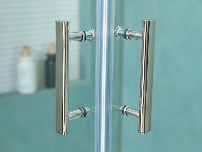 LA høj brusekabine med dobbelte huller håndtag, med bakke LA høj brusekabine med dobbelte huller håndtag, med bakke