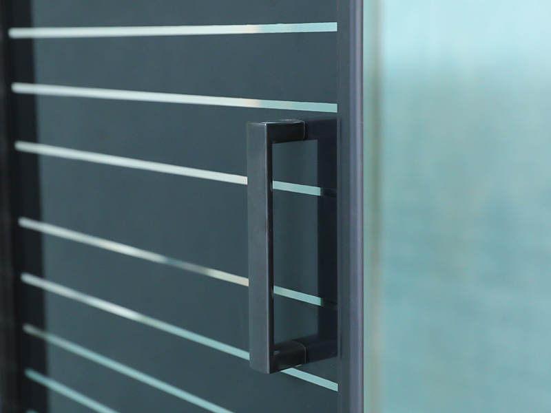 SQ Sort aluminiumsprofil Firkantet skydebrusekabine med dobbelthuller håndtag SQ Sort aluminiumsprofil Firkantet skydebrusekabine med dobbelthuller håndtag