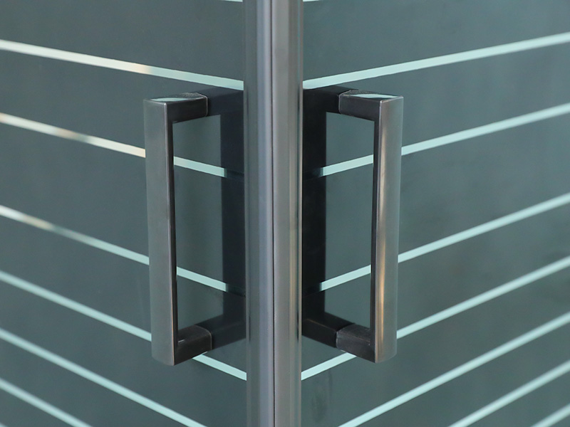 SQ Sort aluminiumsprofil Firkantet skydebrusekabine med dobbelthuller håndtag SQ Sort aluminiumsprofil Firkantet skydebrusekabine med dobbelthuller håndtag