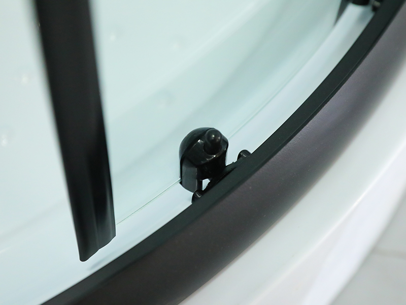 SE Arc Shape Hærdet glas Badeværelse Dobbelt glidende brusekabine SE Arc Shape Hærdet glas Badeværelse Dobbelt glidende brusekabine