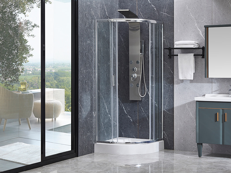 SE Krom aluminiumsprofil skydebrusekabine til badeværelse SE Krom aluminiumsprofil skydebrusekabine til badeværelse