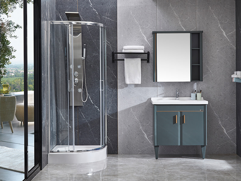 SE Krom aluminiumsprofil skydebrusekabine til badeværelse SE Krom aluminiumsprofil skydebrusekabine til badeværelse