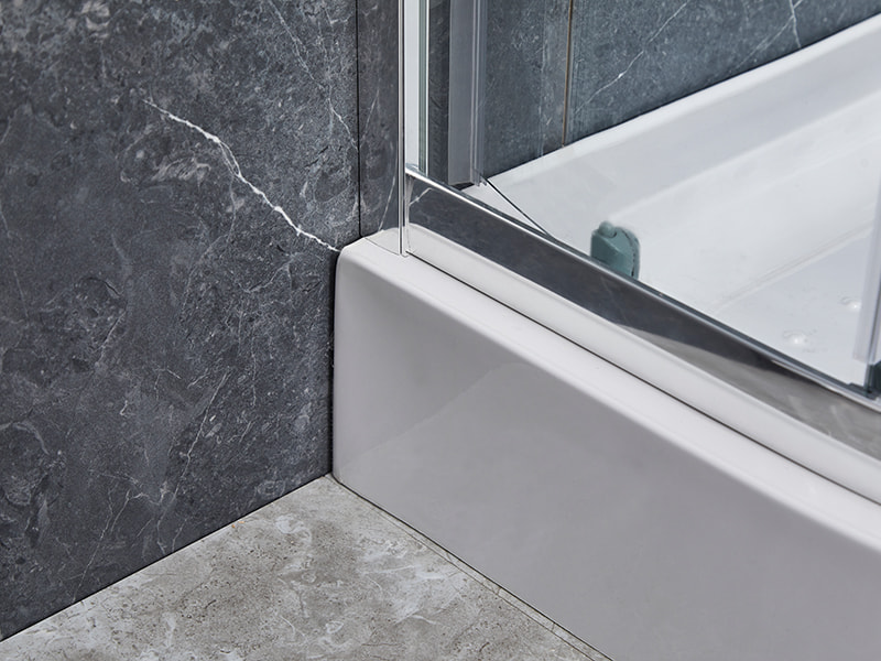 SE Krom aluminiumsprofil skydebrusekabine til badeværelse SE Krom aluminiumsprofil skydebrusekabine til badeværelse