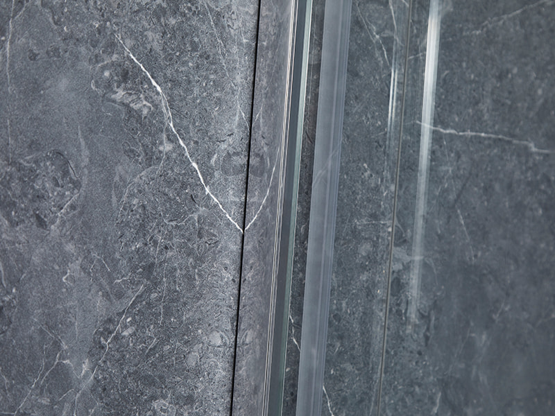 SE Krom aluminiumsprofil skydebrusekabine til badeværelse SE Krom aluminiumsprofil skydebrusekabine til badeværelse