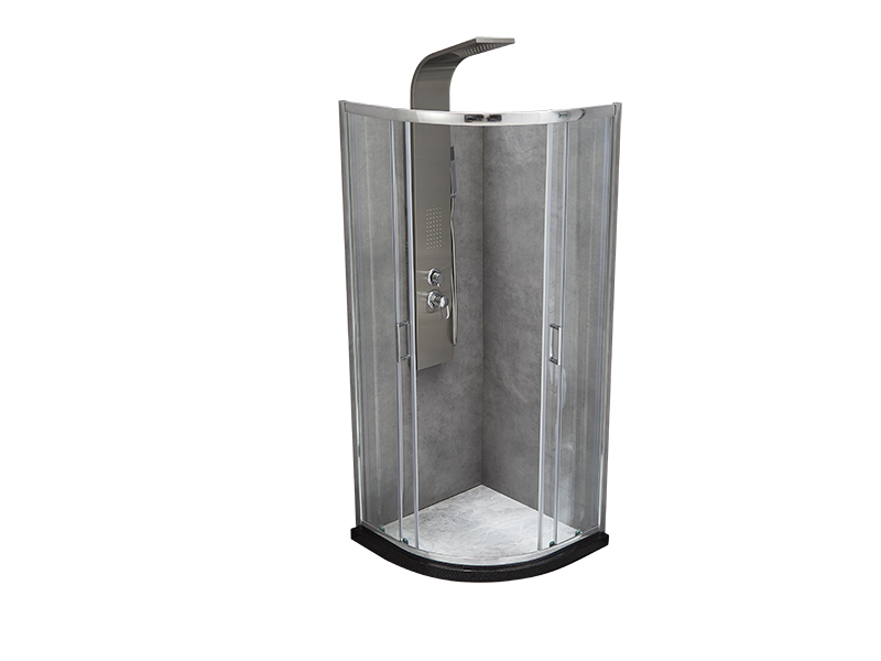 SE glidende brusekabine, klart hærdet glas, krom aluminiumsprofil, håndtag med dobbelte huller, uden bakke SE glidende brusekabine, klart hærdet glas, krom aluminiumsprofil, håndtag med dobbelte huller, uden bakke